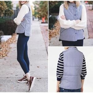 New Free Assembly Blue & White Vest Size XS
